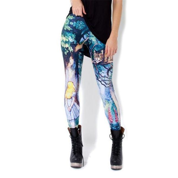 women workout leggings cat roupas feminina leggins woman 3d printed slim fit cartoon pants high elasticity, Black
women workout leggings cat roupas feminina leggins woman 3d printed slim fit cartoon pants high elasticity, Black