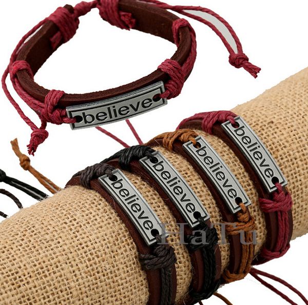 Верьте браслеты Мужские браслет 12 шт./лот ручной работы для мужчин Женщины считаю
Верьте браслеты Мужские браслет 12 шт./лот ручной работы для мужчин Женщины считаю