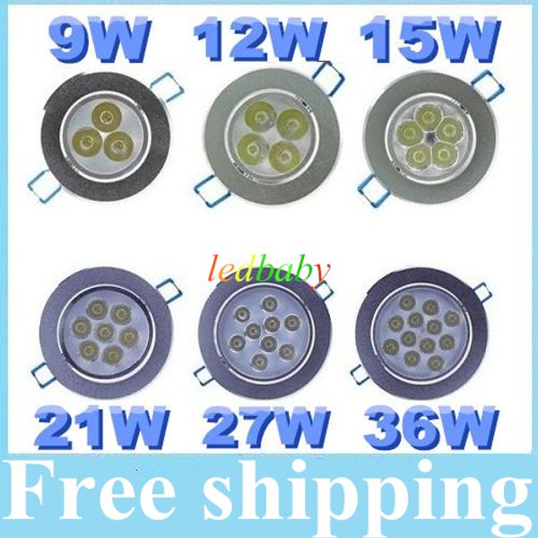 dimmable 9w 12w 15w 21w 27w 36w cree светодиодные светильники встраиваемые потолочные светильники теплый/чистый/холодный белый ac 85-265 в
dimmable 9w 12w 15w 21w 27w 36w cree светодиодные светильники встраиваемые потолочные светильники теплый/чистый/холодный белый ac 85-265 в