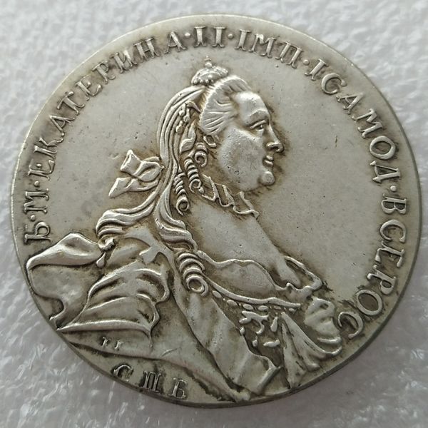 1763 Россия серебро 1 рубль/рубль Монета ВФ Екатерина II км-C672. Санкт-Петербург копия
1763 Россия серебро 1 рубль/рубль Монета ВФ Екатерина II км-C672. Санкт-Петербург копия