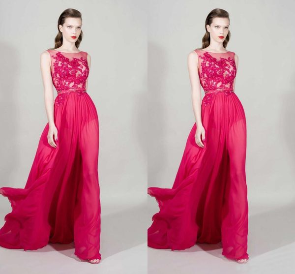 new fashion lace sheer neckline a line long evening dresses 2016 zuhair murad chiffon with beads formal gowns custom made china en12153, Black;red
new fashion lace sheer neckline a line long evening dresses 2016 zuhair murad chiffon with beads formal gowns custom made china en12153, Black;red