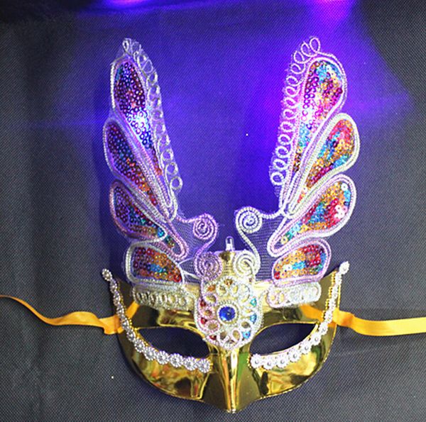 new led halloween props fine plating phoenix with lamp with eyeliner luminous mask fashion mask masquerade party decorations
new led halloween props fine plating phoenix with lamp with eyeliner luminous mask fashion mask masquerade party decorations