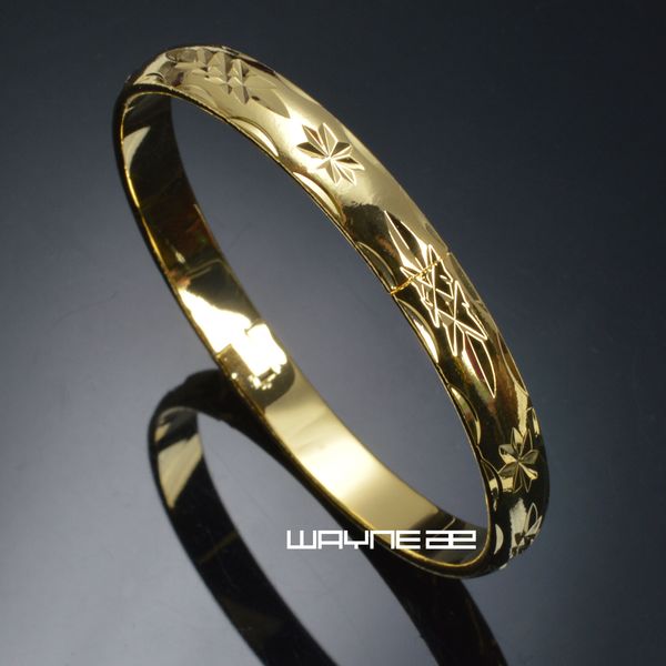 luxury women 18k yellow gold filled carved wedding bangle g130 inner dia. 57mm, Black
luxury women 18k yellow gold filled carved wedding bangle g130 inner dia. 57mm, Black