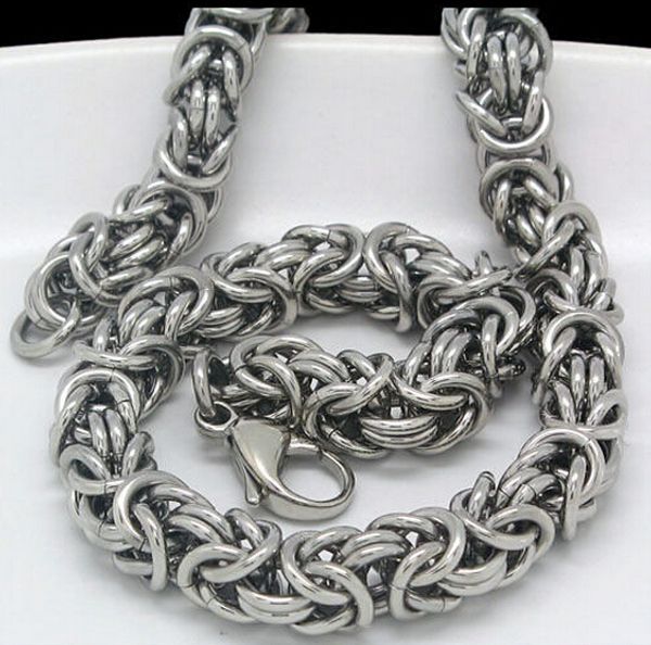 fashion asian & east indian style pure 316l stainless steel silver handmade byzantine chain link necklace in men xmas jewelry 9mm 22'&#
fashion asian & east indian style pure 316l stainless steel silver handmade byzantine chain link necklace in men xmas jewelry 9mm 22'&#