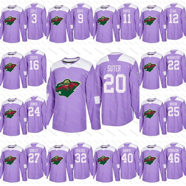 2018 Fights Cancer Minnesota Wild Zach Parise Eric Staal Devan Dubnyk Nino Niederreiter Ryan Suter Jason Zucker Mikko Koivu Granlund Jerseys
2018 Fights Cancer Minnesota Wild Zach Parise Eric Staal Devan Dubnyk Nino Niederreiter Ryan Suter Jason Zucker Mikko Koivu Granlund Jerseys