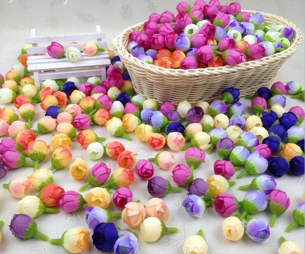 500pcs 0.6" rose buds artificial silk flower heads for wedding home bridal bouquet decoration
500pcs 0.6" rose buds artificial silk flower heads for wedding home bridal bouquet decoration