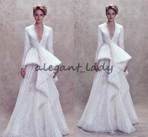 2018 ashi studio long sleeve evening dresses plus size custom make ruffles lace peplum v-neck princess women fashion prom gowns, Black;red
2018 ashi studio long sleeve evening dresses plus size custom make ruffles lace peplum v-neck princess women fashion prom gowns, Black;red