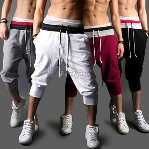 wholesale-5x hk casual loose mens sports capri cropped harem sweatpants jogger trousers harem hip hop shorts m//xxl for xmas, White;black
wholesale-5x hk casual loose mens sports capri cropped harem sweatpants jogger trousers harem hip hop shorts m//xxl for xmas, White;black