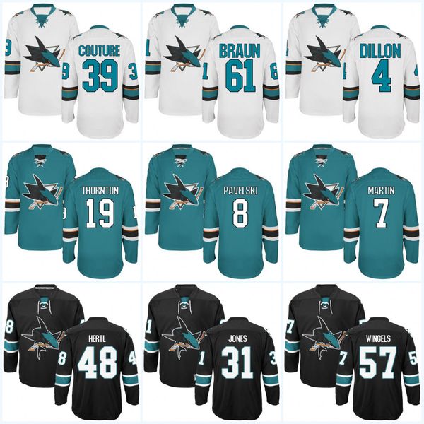 Womens San Jose Sharks #19 Joe Thornton #88 Brent Burns #8 Joe Pavelski #39 Logan Couture 48 Tomas Hertl Hockey Jerseys
Womens San Jose Sharks #19 Joe Thornton #88 Brent Burns #8 Joe Pavelski #39 Logan Couture 48 Tomas Hertl Hockey Jerseys