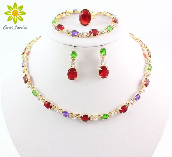 selling dubai colorful crystal rhinestone necklace sets fashion 18k gold plated women bridal costume jewelry sets, Slivery;golden
selling dubai colorful crystal rhinestone necklace sets fashion 18k gold plated women bridal costume jewelry sets, Slivery;golden