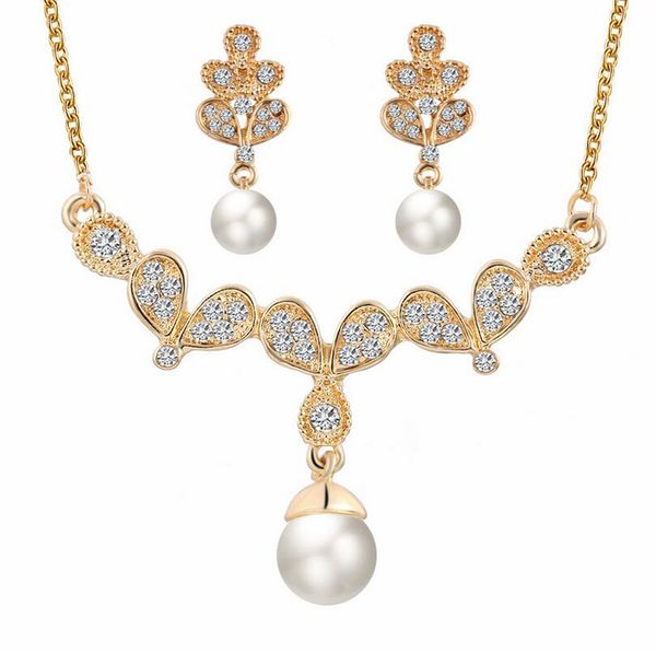 bride jewelry sets for women pearl necklace earrings sets 18kgp flower women fashion jewelry set 42c50, Slivery;golden
bride jewelry sets for women pearl necklace earrings sets 18kgp flower women fashion jewelry set 42c50, Slivery;golden