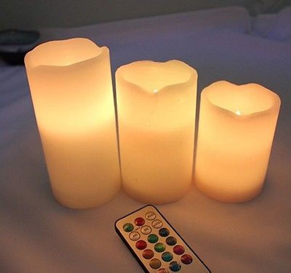 new design colorful 3 x remote control led changing vanilla flameless wax candles with time
new design colorful 3 x remote control led changing vanilla flameless wax candles with time