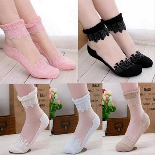 colorful ultrathin transparent beautiful crystal lace elastic short women socks calcetines pink sock for womens, Black;white
colorful ultrathin transparent beautiful crystal lace elastic short women socks calcetines pink sock for womens, Black;white