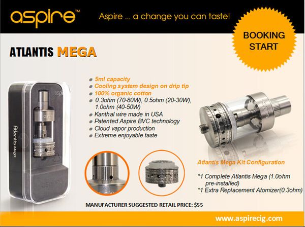 shipping original aspire atlantis ohm atlantis tank mega tank vape mega sub 100% lfaoo
shipping original aspire atlantis ohm atlantis tank mega tank vape mega sub 100% lfaoo
