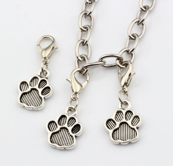 200pcs antique silver tone paw print charm with lobster clasp fit charm bracelets diy jewelry 12x29 mm, Bronze;silver
200pcs antique silver tone paw print charm with lobster clasp fit charm bracelets diy jewelry 12x29 mm, Bronze;silver