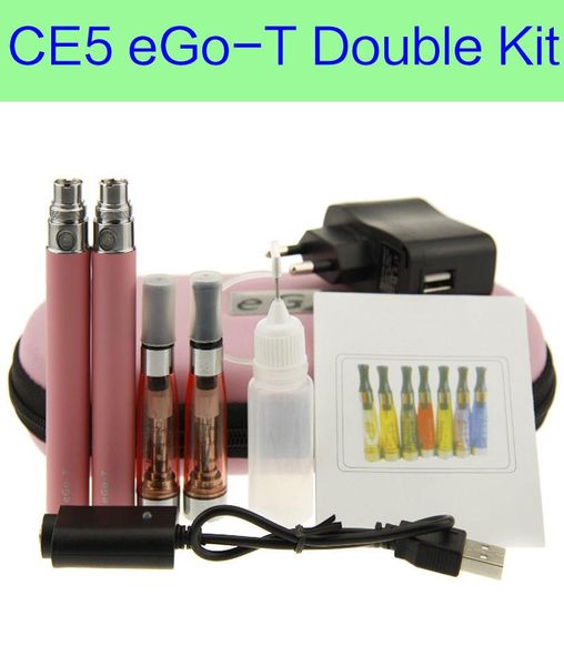 

eGo CE5 Double Zipper case ego case electronic cigarette starter double kit CE5 atomizer ego kits