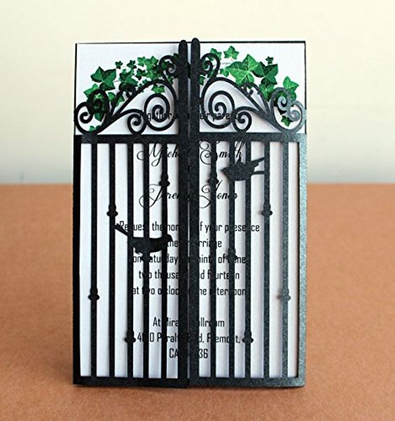 wholesale- black gate wedding invitation with envelope,luxury black invitation cards
wholesale- black gate wedding invitation with envelope,luxury black invitation cards