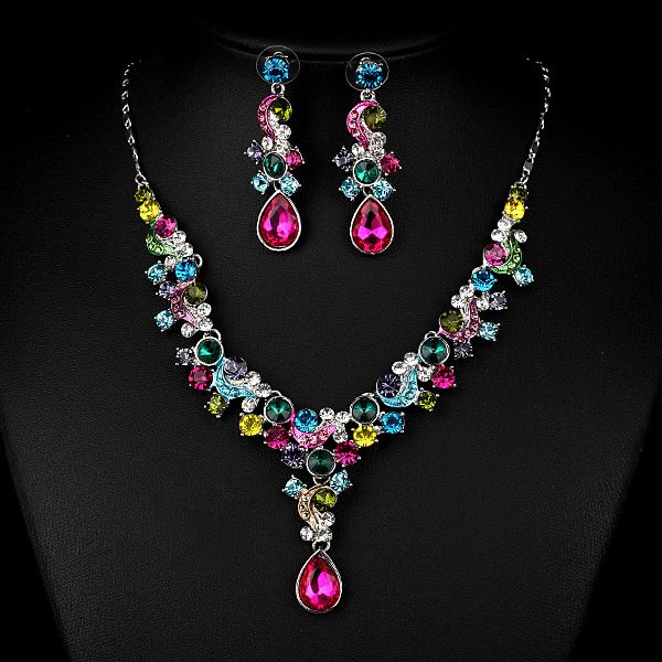 fashion new 2018 pretty statement jewelry sets rhinestone 18k gold plated collar necklace earring fashion jewelry xt-3619, Silver
fashion new 2018 pretty statement jewelry sets rhinestone 18k gold plated collar necklace earring fashion jewelry xt-3619, Silver