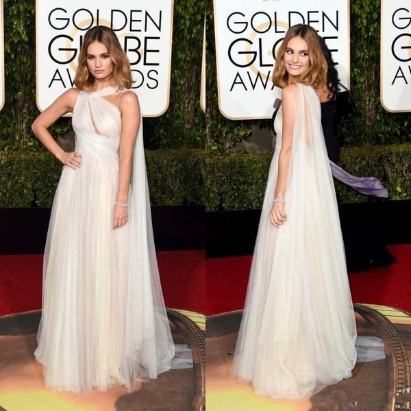 2016 one shoulder fascinating long prom dresses white tulle sheer golden globe award lily james celebrity pageant gowns evening dresses, Black
2016 one shoulder fascinating long prom dresses white tulle sheer golden globe award lily james celebrity pageant gowns evening dresses, Black