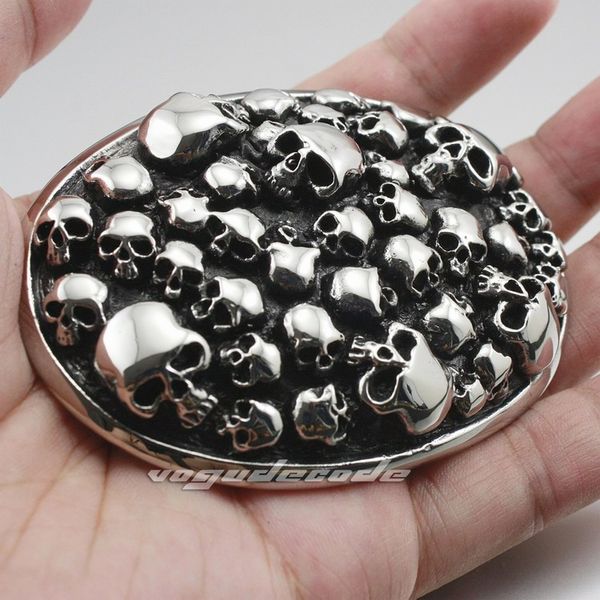 huge heavy 316l stainless steel skulls mens biker rocker punk belt buckle p025, Slivery;black
huge heavy 316l stainless steel skulls mens biker rocker punk belt buckle p025, Slivery;black
