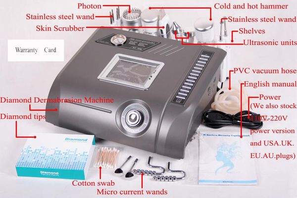 6 in 1 multi-functional beauty equipment salon machine nv-n96 will microdermabrasion get rid of acne scars, Black;white
6 in 1 multi-functional beauty equipment salon machine nv-n96 will microdermabrasion get rid of acne scars, Black;white