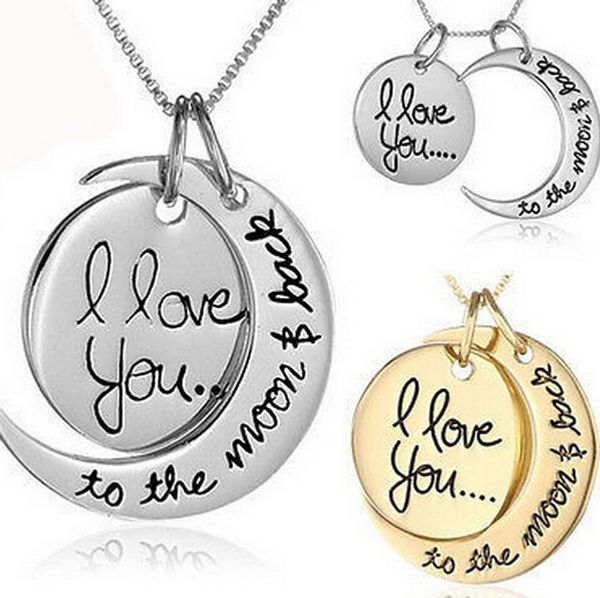 new arrival "i love you to the moon and back" pendant necklace jewelry woman fashion chain statement necklace vintage silver gold
new arrival "i love you to the moon and back" pendant necklace jewelry woman fashion chain statement necklace vintage silver gold