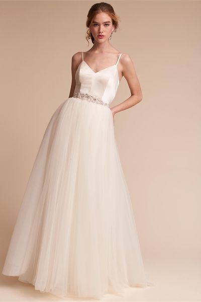ball gown vestido de novia pleats tulle skirt elastic satin sparkling shining sash floor length bridal gowns wedding dresses, White
ball gown vestido de novia pleats tulle skirt elastic satin sparkling shining sash floor length bridal gowns wedding dresses, White