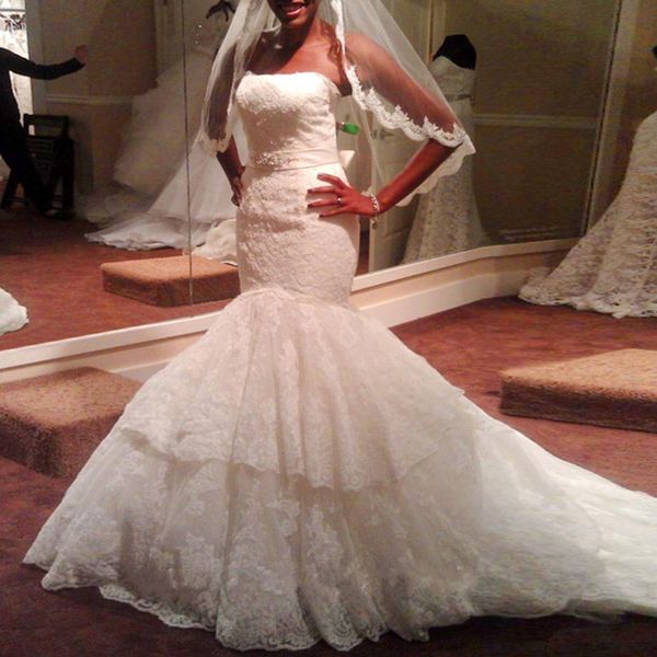 off shoulder mermaid wedding dress sweetheart appliques lace with crystal sash tiered skirts long bridal gowns vestidos de novia, White
off shoulder mermaid wedding dress sweetheart appliques lace with crystal sash tiered skirts long bridal gowns vestidos de novia, White