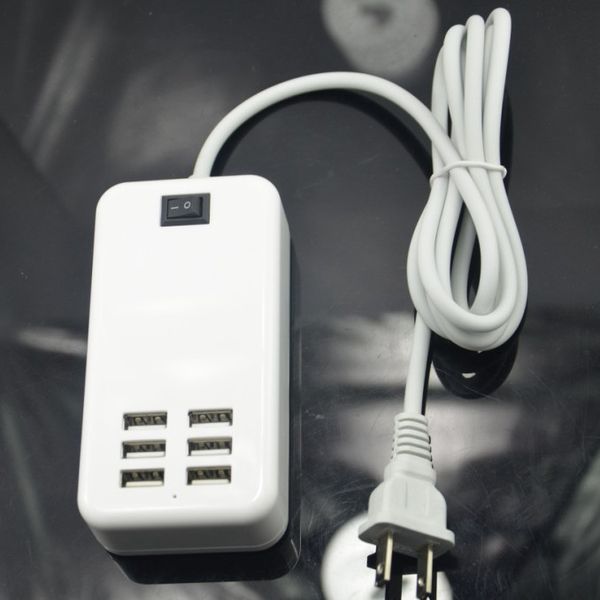 6 Ports USB Travel Wall Charger 5V 6A 30W USB Desktop Charger Adapter Wall Charger US EU Plug with 1.5m Cable for Samsung s6
6 Ports USB Travel Wall Charger 5V 6A 30W USB Desktop Charger Adapter Wall Charger US EU Plug with 1.5m Cable for Samsung s6