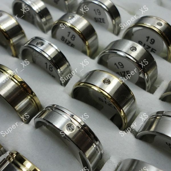 20pcs Fashion Rhinestone Women Men Stainless Steel Rings lotes al por mayor Wholesale Jewelry Ring Mixed LotsLR071
20pcs Fashion Rhinestone Women Men Stainless Steel Rings lotes al por mayor Wholesale Jewelry Ring Mixed LotsLR071