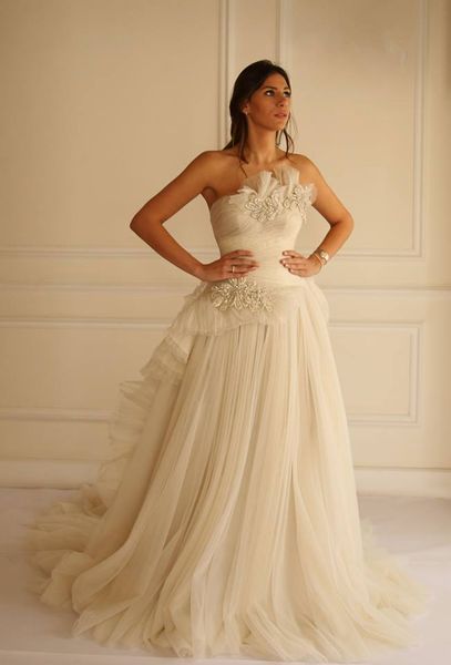 vintage lace beach wedding dresses 2016 maison yeya gown a-line sleeveless sheertulle skirt elegant bridal gown, White
vintage lace beach wedding dresses 2016 maison yeya gown a-line sleeveless sheertulle skirt elegant bridal gown, White