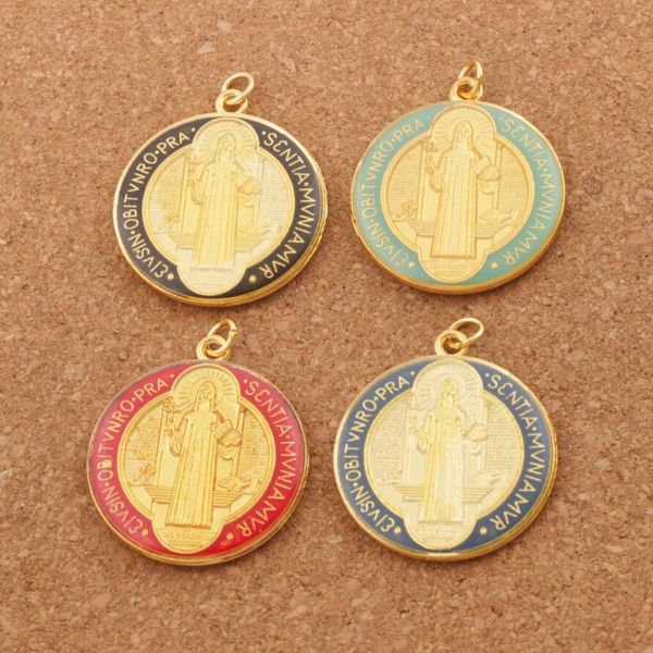 enamel catholicism charm benedict medal cross crucifix 4colors gold plated spacer beads pendants t1668 20pcs/lot 35.5x31.5mm jewelry finding, Bronze;silver
enamel catholicism charm benedict medal cross crucifix 4colors gold plated spacer beads pendants t1668 20pcs/lot 35.5x31.5mm jewelry finding, Bronze;silver