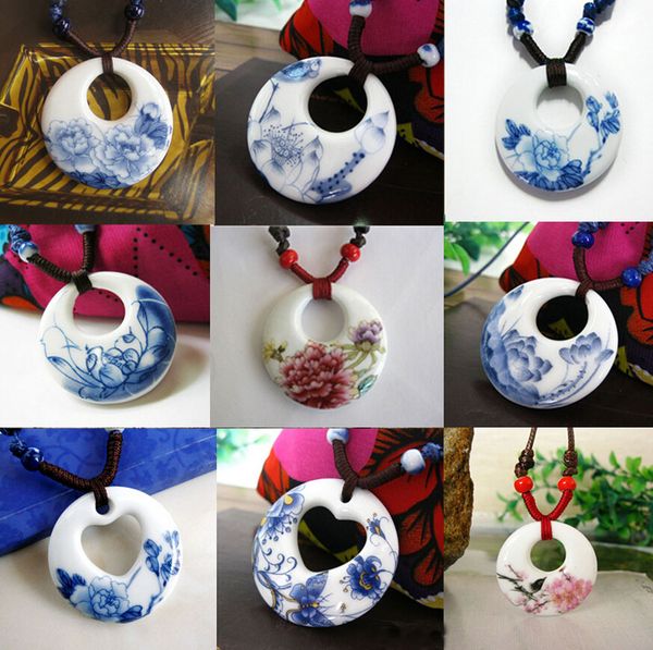 ceramic necklace pendants new fashion vintage handmade ethnic necklace blue and white jewelry accessories wholesale gifts for lovers, Silver
ceramic necklace pendants new fashion vintage handmade ethnic necklace blue and white jewelry accessories wholesale gifts for lovers, Silver