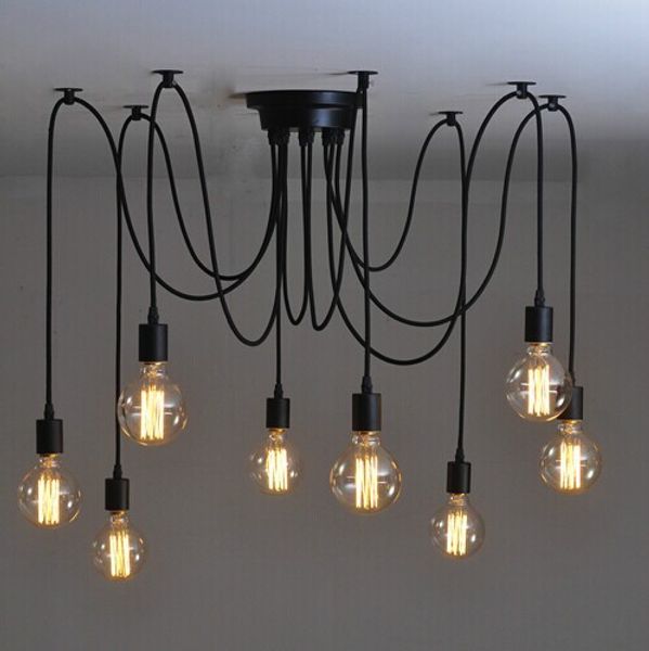 wholesale-mordern nordic edison bulb light chandelier vintage loft antique adjustable diy e27 art spider ceiling lamp fixture light
wholesale-mordern nordic edison bulb light chandelier vintage loft antique adjustable diy e27 art spider ceiling lamp fixture light