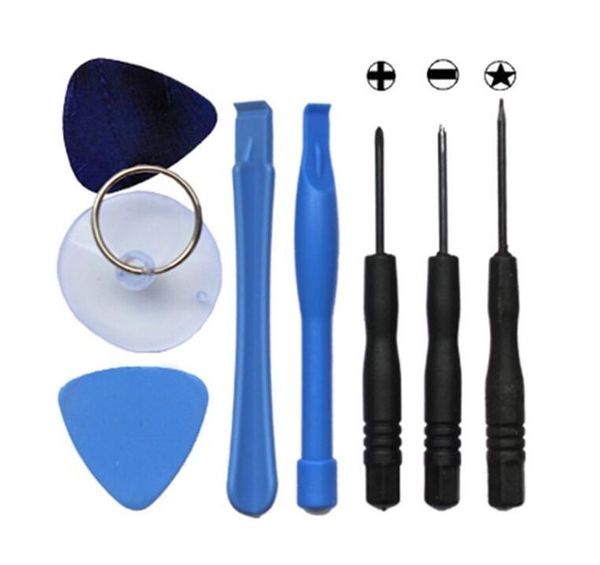 

cell phone reparing tools 8 in 1 repair pry kit opening tools pentalobe torx slotted screwdriver for apple iphone 4 4s 5 5s 6 moblie phone