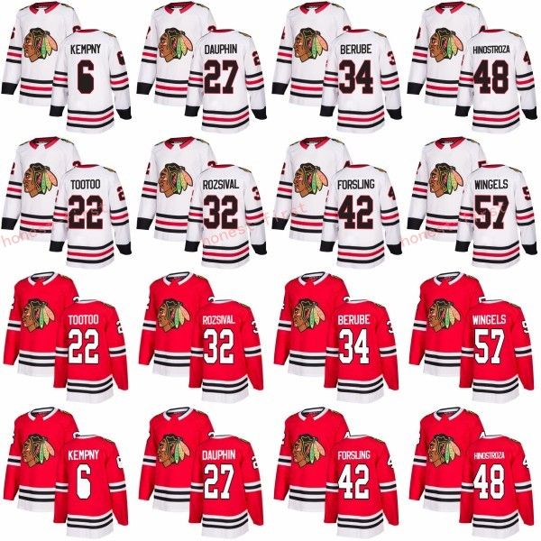 2018 New Chicago Blackhawks Jerseys 27 Laurent Dauphin 32 Michal Rozsival 34 Jean-Francois Berube 42 Gustav Forsling 48 Vinnie Hinostroza Re
2018 New Chicago Blackhawks Jerseys 27 Laurent Dauphin 32 Michal Rozsival 34 Jean-Francois Berube 42 Gustav Forsling 48 Vinnie Hinostroza Re