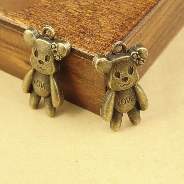 200 pcs 16x29mm antique bronze bear charm pendant for diy necklace jewelry making handmade craft ing, Bronze;silver
200 pcs 16x29mm antique bronze bear charm pendant for diy necklace jewelry making handmade craft ing, Bronze;silver