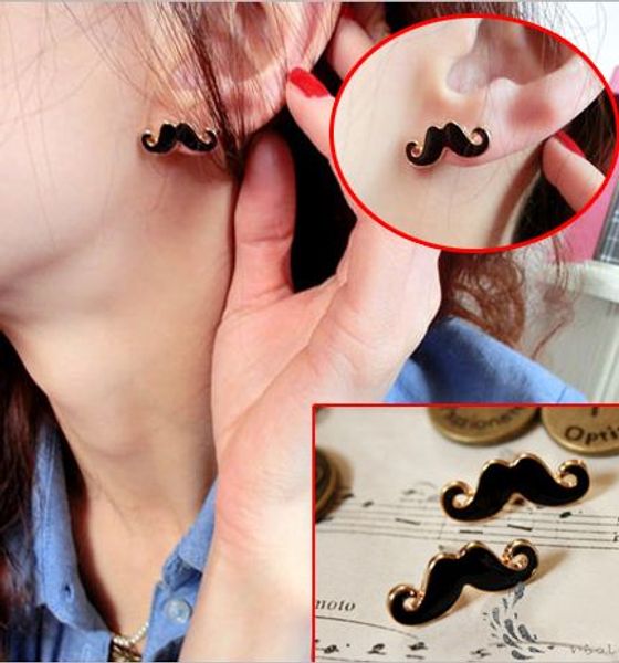12 pairs/Lot Goatee Mustache Stud Charm Women's Earing 6 Colors Casual Cartoon Eardrop Metal Alloy Fashion Girl beard Jewelry
12 pairs/Lot Goatee Mustache Stud Charm Women's Earing 6 Colors Casual Cartoon Eardrop Metal Alloy Fashion Girl beard Jewelry
