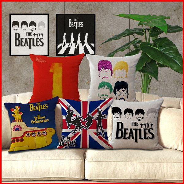 8 types Beatles band Cotton Linen Pillow Case square Cushion Covers Throw pillow covers cases Car Chair Home sofa Bedding set 240380
8 types Beatles band Cotton Linen Pillow Case square Cushion Covers Throw pillow covers cases Car Chair Home sofa Bedding set 240380