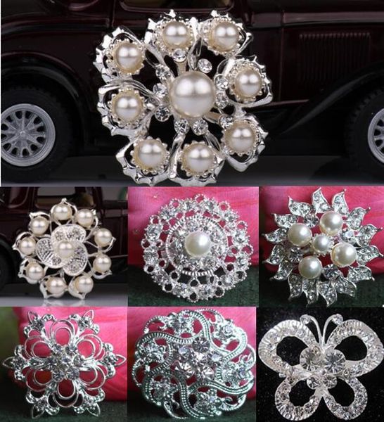 fashion wedding brooches for bridal party with 7 mix styles as gifts silver alloy and rhinestone flowers pearl pins, Gray
fashion wedding brooches for bridal party with 7 mix styles as gifts silver alloy and rhinestone flowers pearl pins, Gray