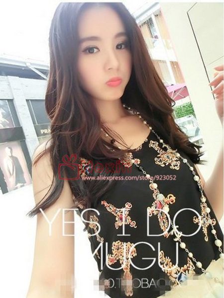 wholesale-new 2015 fashion women blouses selling loose animal/flower sleeveless printed chiffon blouse autumn-summer women, White
wholesale-new 2015 fashion women blouses selling loose animal/flower sleeveless printed chiffon blouse autumn-summer women, White