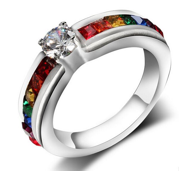 zhf jewelry states les ring women a diamond ring titanium steel color ring wholesale wedding rings for men and women, Golden;silver
zhf jewelry states les ring women a diamond ring titanium steel color ring wholesale wedding rings for men and women, Golden;silver