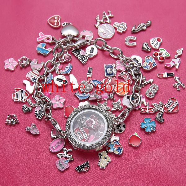 silver gold gun black crystal stone round rhinestone living memory locket bracelet for floating charm ing, Golden;silver
silver gold gun black crystal stone round rhinestone living memory locket bracelet for floating charm ing, Golden;silver