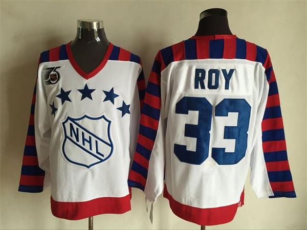 1992 all star ice hockey jerseys 33 patrick roy 75th anniversary patch retro vintage ccm authentic stitched jerseys mix order, Black;red
1992 all star ice hockey jerseys 33 patrick roy 75th anniversary patch retro vintage ccm authentic stitched jerseys mix order, Black;red