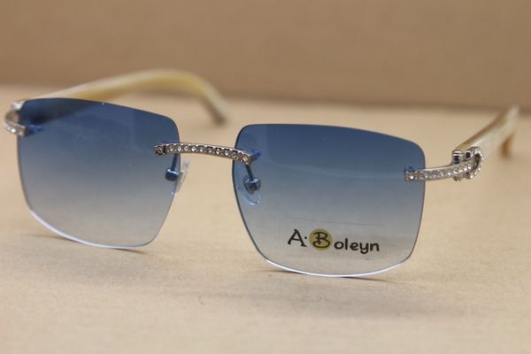 2017 new style samll diamond sunglasses rimless t8300816 white buffalo horn glasses famous brand sunglasses frame size:54-18-140mm, White;black
2017 new style samll diamond sunglasses rimless t8300816 white buffalo horn glasses famous brand sunglasses frame size:54-18-140mm, White;black
