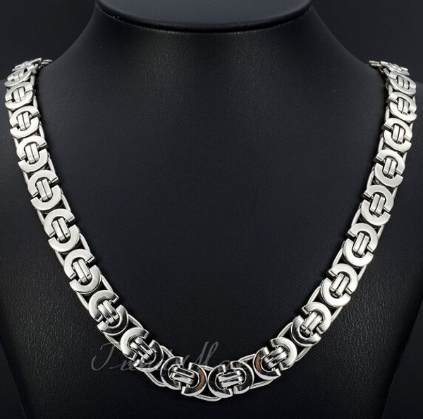 fashion new bohemian style jewelry 8mm 24'' silver stainless steel flat byzantine curb link necklace chain for friends holiday gif
fashion new bohemian style jewelry 8mm 24'' silver stainless steel flat byzantine curb link necklace chain for friends holiday gif