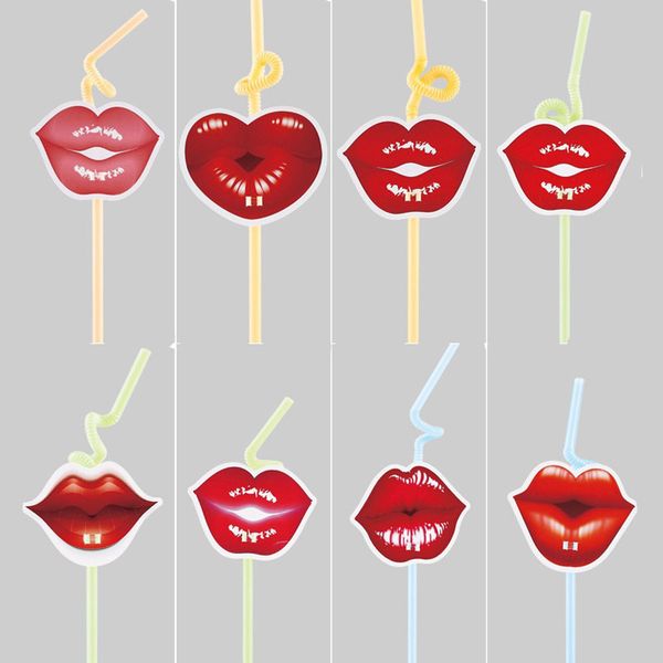Sexy Red Lips Color Drink Straw Disposable Bendable Art PP Straw Party Decoration Wedding Gift Favors SD977 
Sexy Red Lips Color Drink Straw Disposable Bendable Art PP Straw Party Decoration Wedding Gift Favors SD977