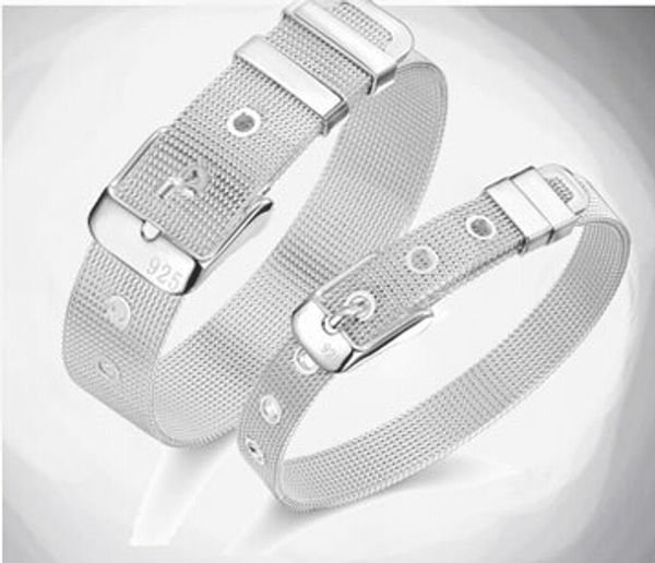 korean fashion 925 sterling silver bracelet strap watch band bracelets, Black
korean fashion 925 sterling silver bracelet strap watch band bracelets, Black