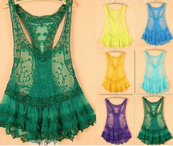 2014 Women Ladies Vintage Sweet Cute Fashion Crochet Knit Floral Hollow Out Lace Slim Fit Beach Blouse Shirt 8 Color
2014 Women Ladies Vintage Sweet Cute Fashion Crochet Knit Floral Hollow Out Lace Slim Fit Beach Blouse Shirt 8 Color