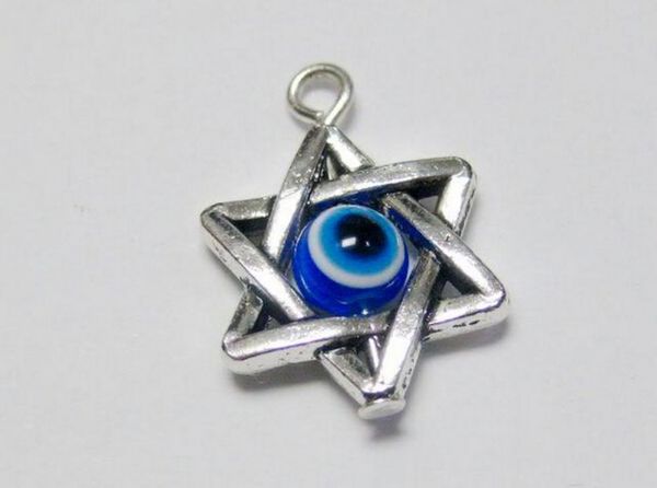 100pcs "star of david" evil eye kabbalah charm pendants 18x13.5mm diy jewelry, Bronze;silver
100pcs "star of david" evil eye kabbalah charm pendants 18x13.5mm diy jewelry, Bronze;silver